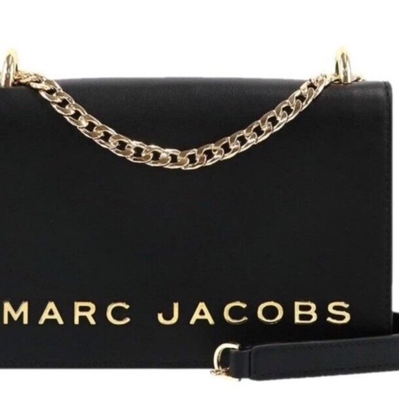 Marc Jacobs Black Leather Gold  Hardware NWT - Picture 7 of 7